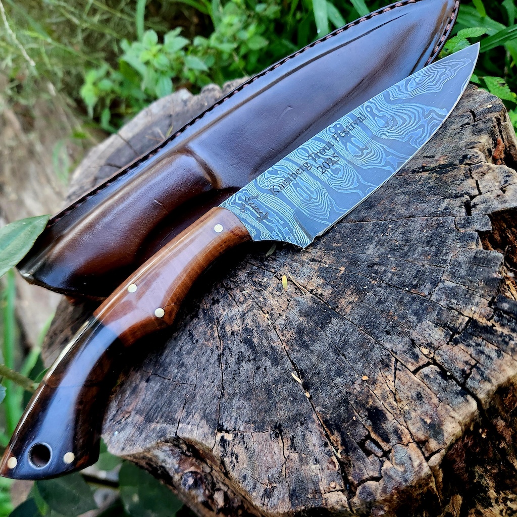 Custom hand-forged knife by Midrand blacksmith