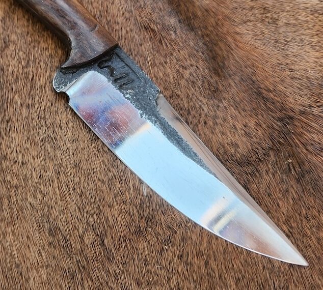 Handcrafted knife close-up